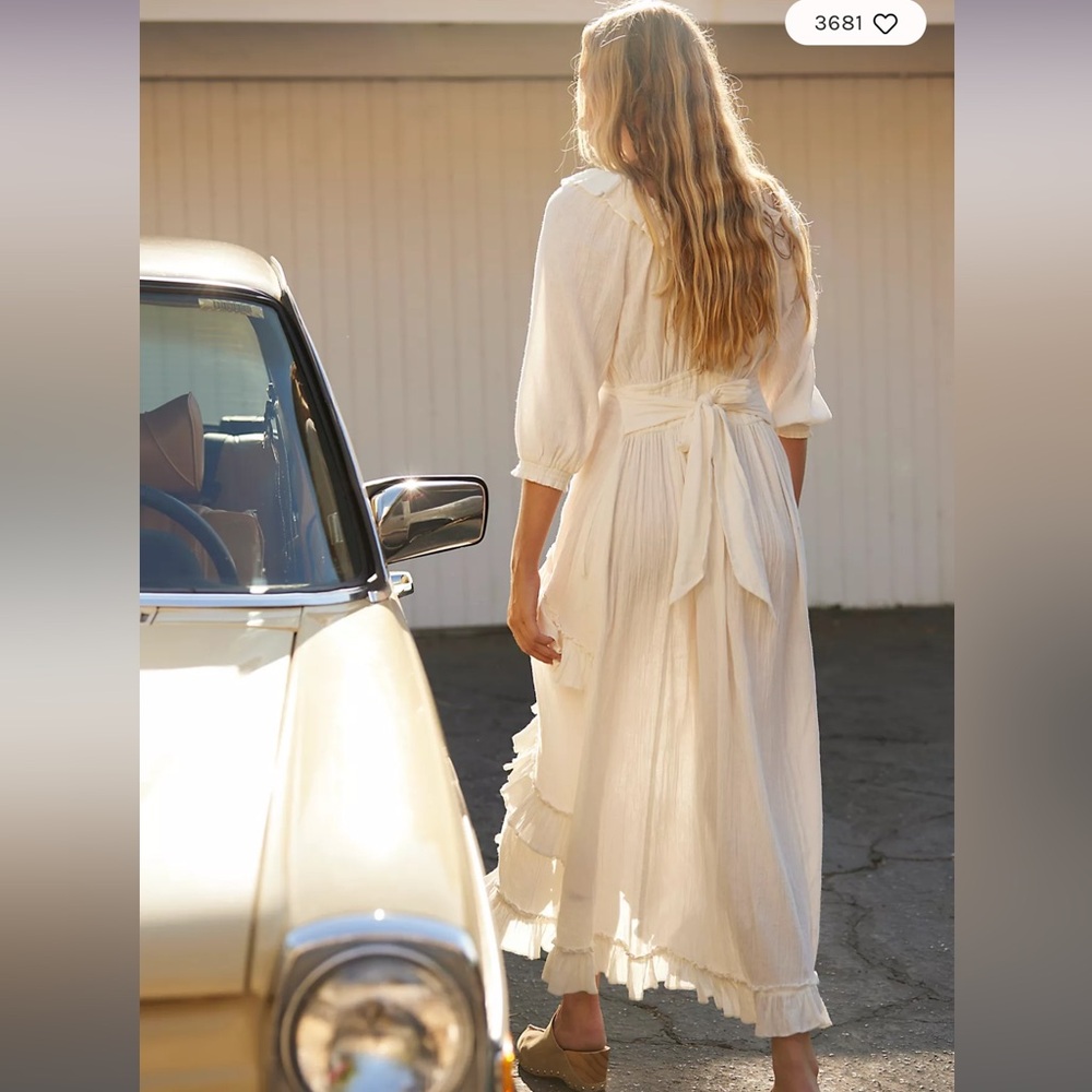 Free People Oh So Romantic Button Maxi Dress - Picture 2 of 2